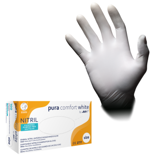 Rukavice Pura Comfort White Nitril 100ks bez pudru